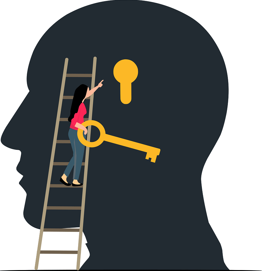 Image of the mind and a key