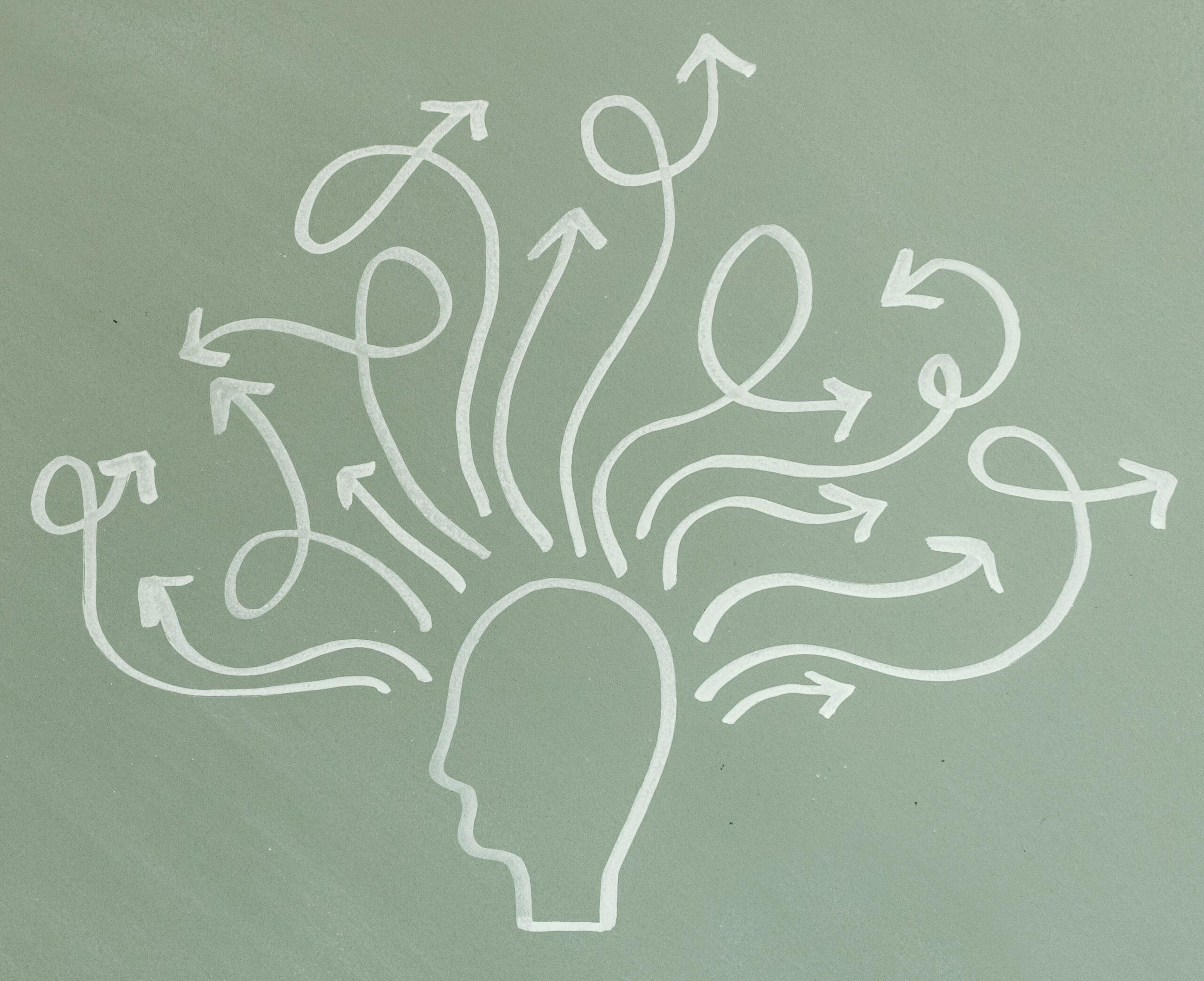 A depiction of a preoccupied mind